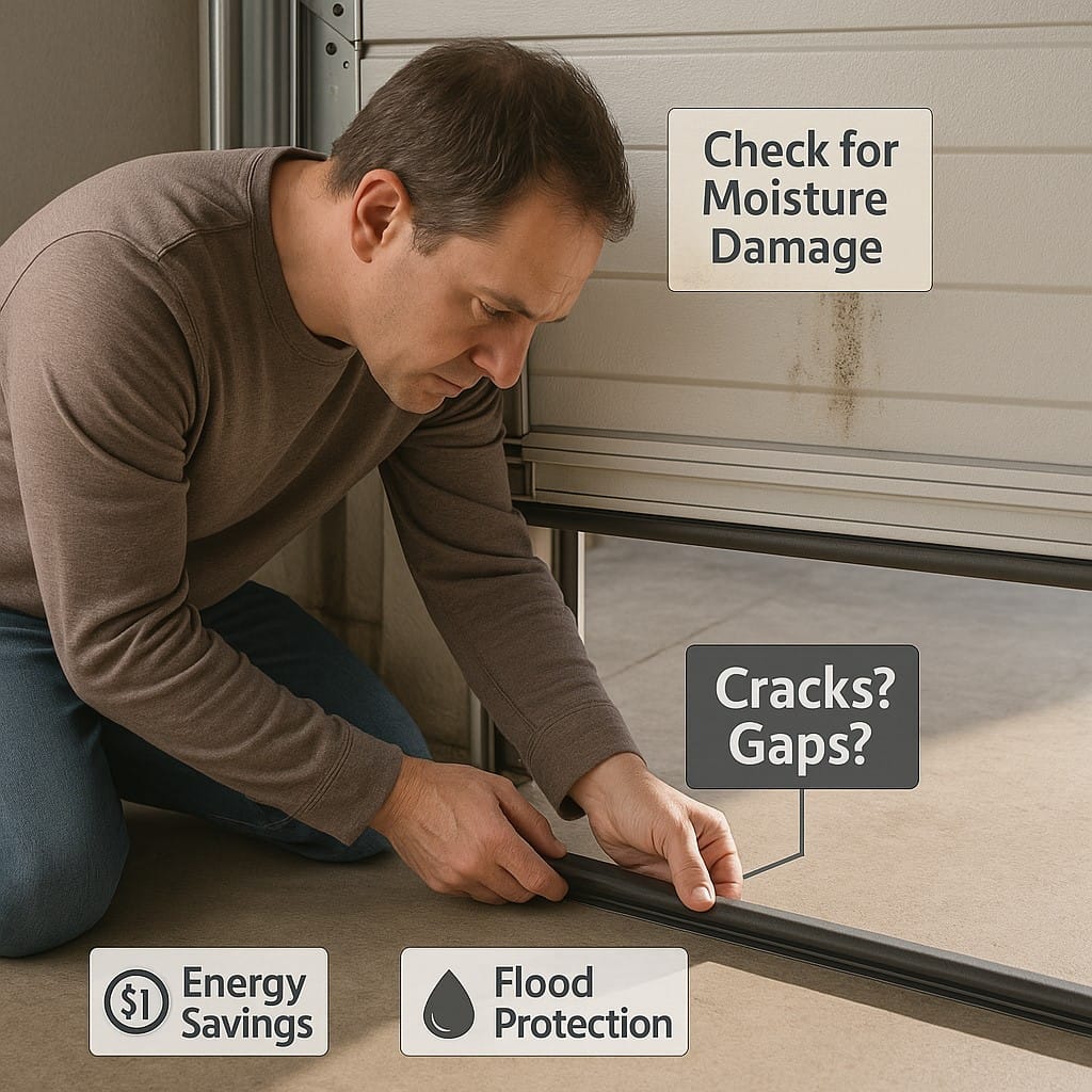 Top Maintenance Mistakes That Shorten Roll-Up Garage Door Lifespans 3 Test Weather Seals and Barrier Integrity