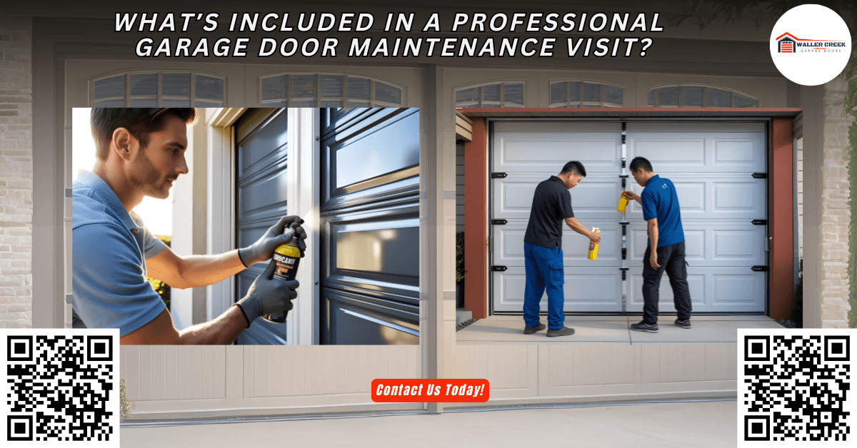 Tips & Guides 20 What’s Included in a Professional Garage Door Maintenance Visit? - Waller Creek Garage Doors