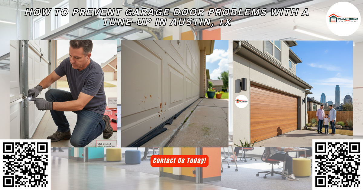Tips & Guides 2 How to Prevent Garage Door Problems with a Tune-Up in Austin, TX - Waller Creek Garage Doors
